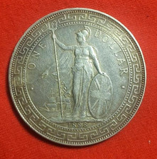 1898-B Great Britain / Hong Kong Silver Trade Dollar in excellent Condition *889 picture