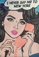 I Never Say No To New York Acrylic Painting 16x20 picture