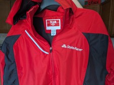 State Farm Jacket Windbreaker Medium M Team 365 Rain Hood Lightweight  picture