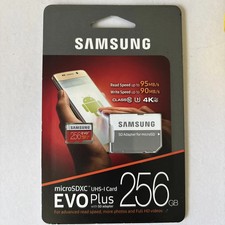Samsung Genuine 256GB EVO+ Plus MicroSD Memory Card - Sealed NEW picture