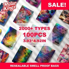 Mylar bags Design Set  3.5gram | 100pcs FOR EACH package IN 1(ONE) RANDOM DESIGN picture