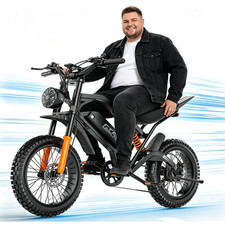 Electric Dirt Bike 5500W 48V30AH 35MPH 7 Speed Mountain Off-Road EBike for Adult picture