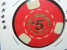 grub stackes $5.00 casino gamin token 