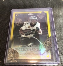 2025 Topps Chrome - Fortune 15 Saquon Barkley #F15-3 Yellow Refractor /275 picture
