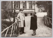 Norway Bjørnson & Grieg at Troldhaugen Famous Composer RPPC Continental Postcard picture
