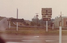 1970s Elkton Virginia US Route 33 340 Highway Signs Business District Road picture