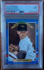 1991 Donruss Diamond Kings PSA 9 Gregg Olson #23 PSA 9 Orioles MLB picture