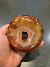 2.37 Pounds Rare Natural Carnelian Geode Agate Quartz Crystal Mineral Healing picture