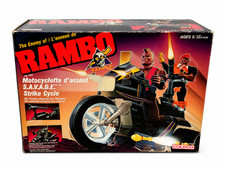 Rare Vintage Rambo S.A.V.A.G.E. Strike Cycle Coleco Action Figure Vehicle Boxed picture