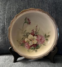 Vtg Royal Crown Fine China Floral Handpainted Gold Trim Number 44 Of 254 9” picture