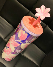 Starbucks 2024 Cherry Blossom  Holographic Sakura 24oz Tumbler BNWT picture