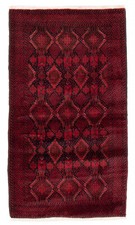 Vintage Hand-Knotted Area Rug 3'5