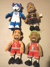 Bleacher Creatures NBA Lot Of 4 Chicago Bulls Derrick Rose Rodman Teague 76ers picture
