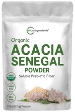 Acacia Senegal Fiber Powder 2 Lb Organic Instant Soluble Micro Ingredients picture