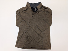Kuhl Revel Quarter Zip Fleece Sweater Mens Large Brown Outdoor Hiking Pullover picture
