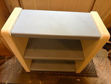 Little Tikes Child Size Step Stool & 2-Shelf Storage Unit Bookcase Gray/Beige picture