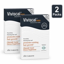 2 Pack 360 Count Viviscal Man Hair Health Supplement  Hair Vitamins Exp 2028 picture