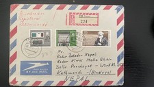 1989 DDR Leipzig Spring Fair Registered Express Cover to Nepal picture