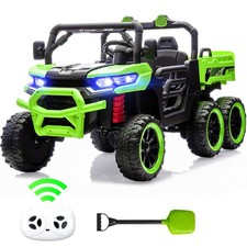 Kids 2 Seater Ride on Car 24V Electric Dump Truck 4WD Off-road UTV w/Remote MP3 picture