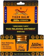 Tiger Balm Pain Relieving Ointment, Ultra, 18g – Muscle Rub Ultra Strength – picture