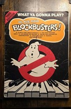Vtg  1986 Halloween Big Note Piano Blockbusters Songbook Ghostbusters Columbia  picture
