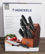 Henckels Definition 15-Piece Knife Block Set Stainless Steel Open Box Complete picture