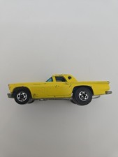 Vintage Hot Wheels '57 Ford T-Bird Coupe Yellow Hong Kong 1977 Blackwall picture