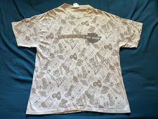 Vintage Harley Davidson Shirt Mens XL Beige 100 Years Motorcycle Graphic Tee picture