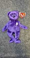 Rare Vintage Ty Beanie Baby Princess Diana Bear 1997 New With Tags picture