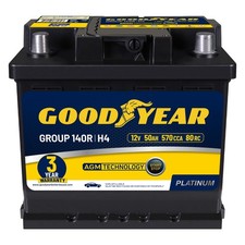 Goodyear Group 140R 12V 50 AH, 80RC, 570 CCA Platinum AGM Automotive Battery picture
