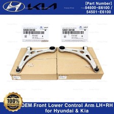 Genuine OEM Front Lower Control Arm LH+RH 2p 54500E6100 for Hyundai & Kia picture