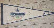 Vintage 2005 Dallas Cowboys Training Camp Pennant Signed Tony Romo Autographed picture