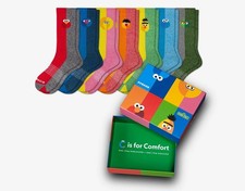 BOMBAS - Youth Crew Socks - Sesame Street - 50th Anniversary - 7pc Set  picture