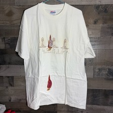 Hanes Florida Sunshine State T-Shirt Size Adult XL White Lighthouse picture