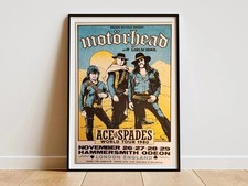 Motorhead Ace Of Spades World Tour 1980 Rock Poster picture