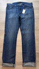 NWT 3X1  NYC SELVEDGE DENIM SLIM JEANS MENS 36 HEWES MADE IN USA BLUE BUTTON FLY picture