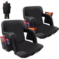 NAIZEA 2 Pack Stadium Seats for Bleachers Back Support 6 Level Position Armrests picture