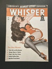 May 1948 Whisper, Vol. 2 #1 Peter Driben Cover Art Pin-ups VG  picture