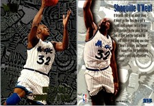 1995-96 Fleer Metal Nuts & Bolts Shaquille O'neal card #215 Orlando Magic HOF picture