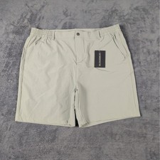 Lushenuni S Men's Green Stretch Straight Leg Golf/Dress Shorts Size 40 picture
