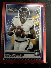2025 Panini Donruss Optic - Lamar Jackson #80 Red Prizm /149 picture