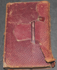 ANTIQUE  1882  Leather Cover   Engineers' and Mechanics' Pocket-Book picture