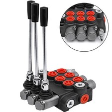 VEVOR 3 Spool Hydraulic Directional Control Valve 11GPM Double Acting Adjustable picture