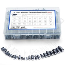 500Pcs 24-Value Aluminum Electrolytic Capacitors Assortment Kit | 0.1Uf-1000Uf picture