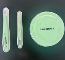 Tweezerman Brow Tweezer Set- Includes Slant Tweezer, Travel Tweezerette & Mirror picture