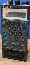 Vintage Sony Air-8 Handheld Synthesized 4-Band PSB/AIR/FM/AM Radio needs antenna picture