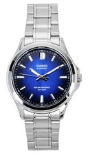 Casio Standard Analog Stainless Steel Blue Dial Solar MTS-RS100D-2AV Men's Watch picture
