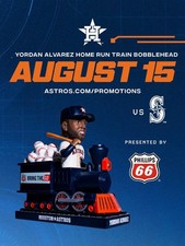 Houston Astros Yordan Alvarez Home Run Train Bobblehead Pre Sale 8/15/26 🚂 picture