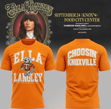 SO HOT Tennessee Volunteers x Ella Langley The Dandelion Tour Sep 24 T-Shirt picture