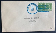 1932 US Marine Detachment Trinidad USS Hannibal Cover To Ashland PA USA picture